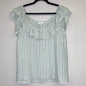 Madison & Berkeley Linen Blend Top Size Large NWOT